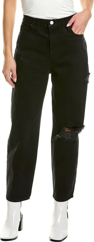 Frame Denim Ultra High Rise Barrel Nightwell Rips Jean