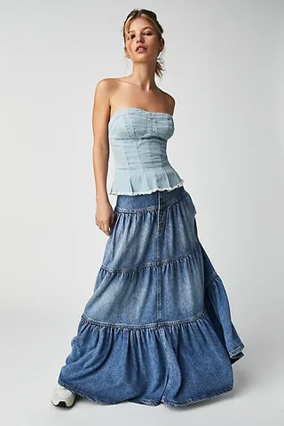 Dreamweaver Maxi Skirt by Free People