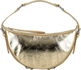 By Far Gib Metallic Effect Shoulder Bag