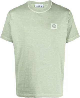 logo-patch cotton T-shirt