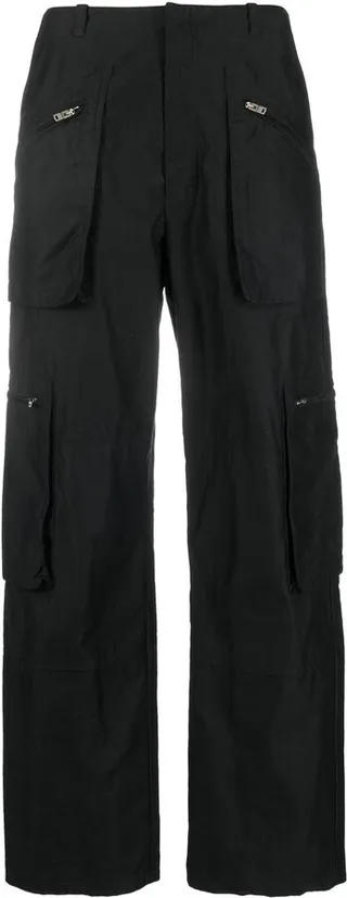 Straight-Leg Cut Trousers