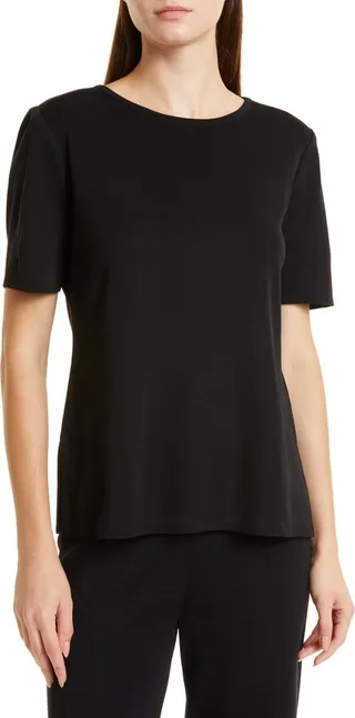 Short Sleeve Knit Tunic Top
