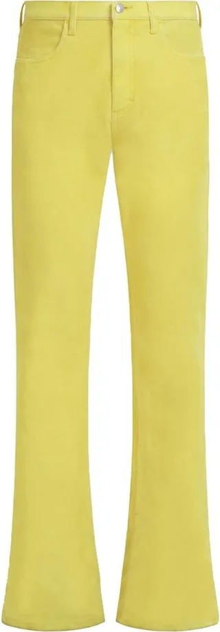 Flared Twill Trousers