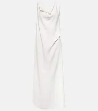 Bamaris silk crepe de chine maxi dress