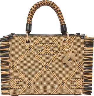 Medium Tote Bag With Fringes Elisabetta Franchi