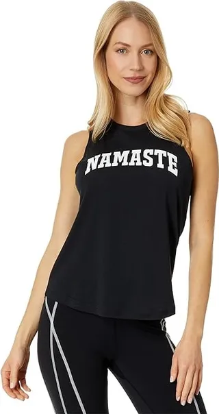 Spiritual Gangster Namaste Muscle Tank Top (Black) Women's Clothing