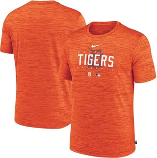 Men's Nike Orange Detroit Tigers Authentic Collection Velocity Performance Practice T-shirt