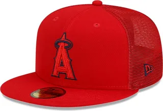 Men's New Era Red Los Angeles Angels 2022 Batting Practice 59FIFTY Fitted Hat