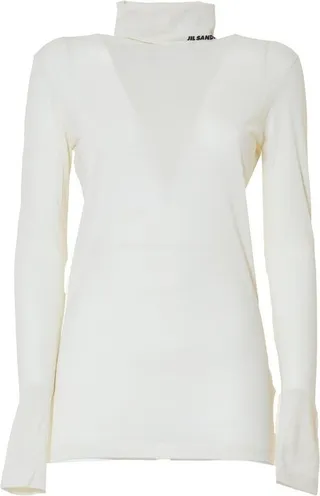 Jil Sander Long-Sleeved High-Neck T-Shirt