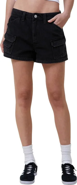 Cotton On Women's Mini Cargo Denim Shorts