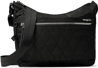 Hedgren Harper's Small RFID Shoulder Bag (Quilted Black) Shoulder Handbags