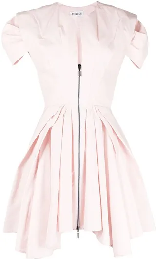 Oblique mini dress