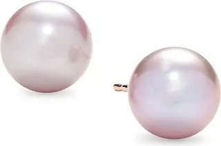 14K Rose Gold & 7MM Freshwater Pearl Stud Earrings
