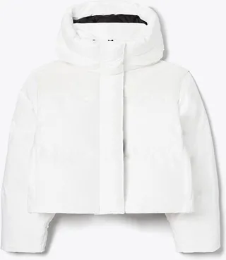 Cropped Logo Down Jacket