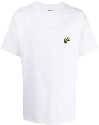 rear logo-print T-shirt