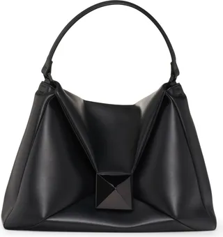 One Stud Leather Hobo Bag