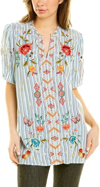 Johnny Was Cara Puff Sleeve Effortless Tunic