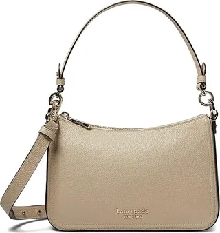 Kate Spade New York New Core Pebble Pebbled Leather Medium Convertible Crossbody (Earthenware) Handbags