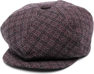 Patterned Baker Bot Cap