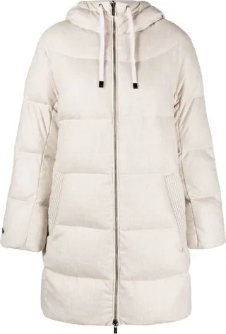 Padded Hooded Zip-Up Coat