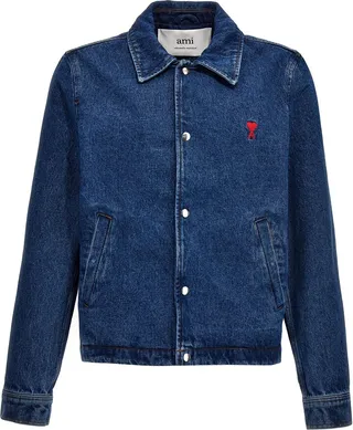 Logo Embroidery Denim Jacket