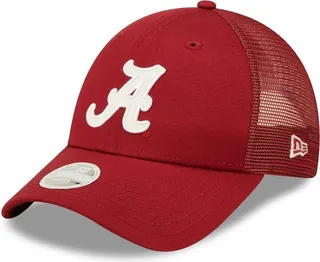 Women's New Era Crimson Alabama Crimson Tide 9FORTY Logo Spark Trucker Snapback Hat