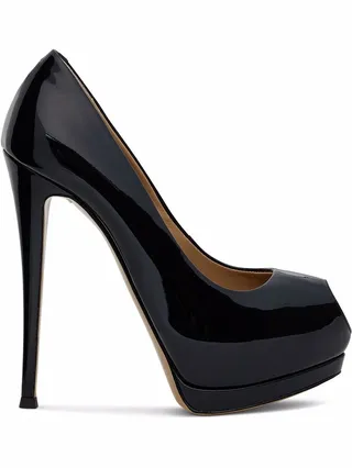 Sharon 130mm peep-toe pumps