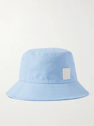 Logo-Appliquéd Cotton-Canvas Bucket Hat