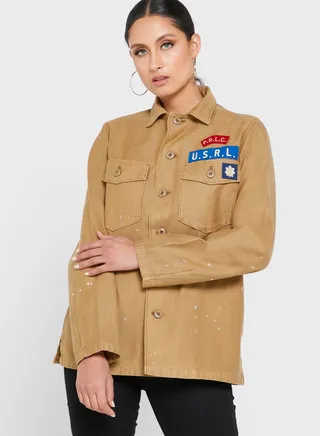 Pocket Detail Button Down Shirt