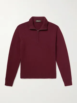 Cashmere Half-Zip Sweater