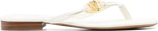 Emalia logo-plaque flip flops