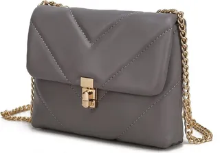 MKF Collection by Mia K Ellie Crossbody Handbag - Grey
