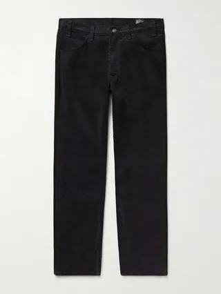107 Ivy Straight-Leg Cotton-Blend Corduroy Trousers