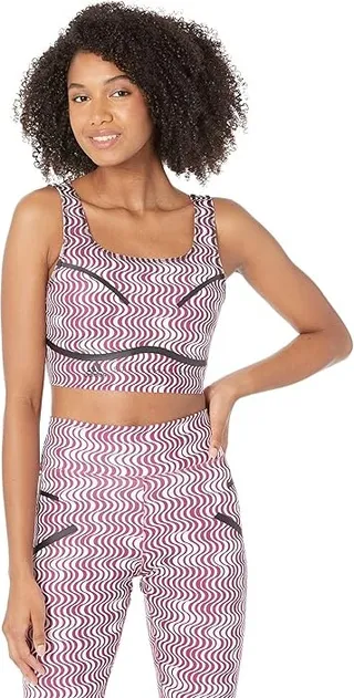 adidas by Stella McCartney Training Croptop Printed HG6881 (White) Women's Clothing