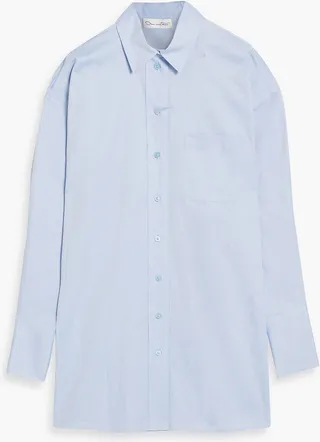 Oversized cotton-twill shirt