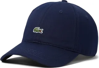 Lacoste Cotton Croc Logo Cap (Navy Blue) Caps
