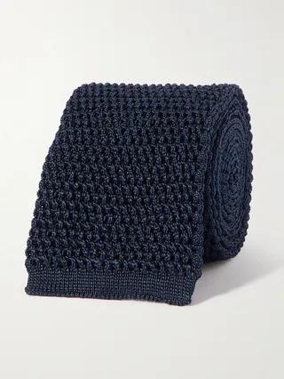 8cm Knitted Silk Tie