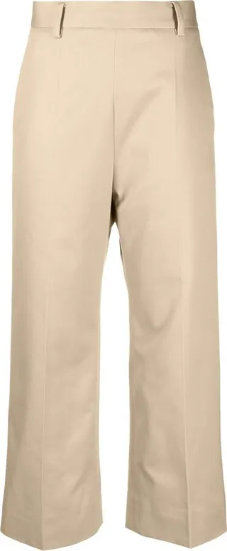 Cropped Wide Leg Trousers