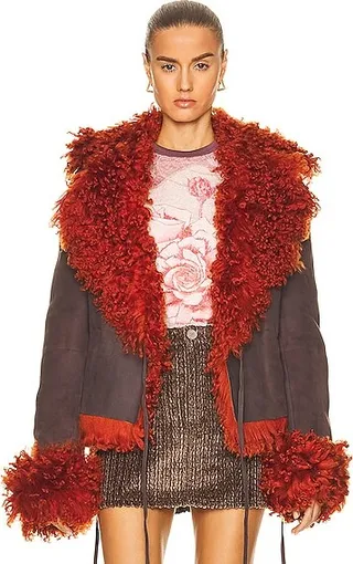 Acne Studios Trim Jacket in Burnt Orange