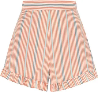See By Chloé High Waist Striped Flared Shorts