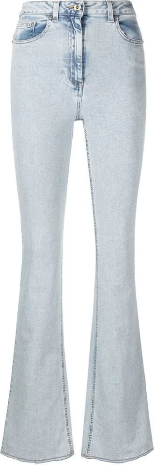 High-Waisted Bootcut Jeans