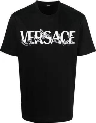 logo-print detail T-shirt