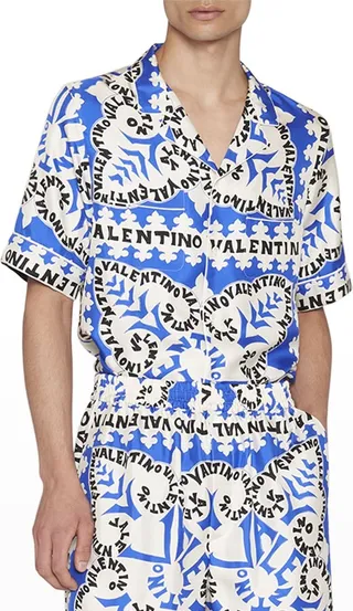 Men's Bandana Logo Camp Shirt