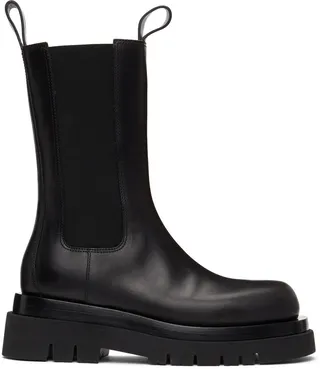 Bottega Veneta Black 'The Lug' Chelsea Boots