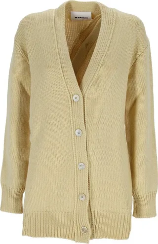 Jil Sander V-Neck Knitted Cardigan