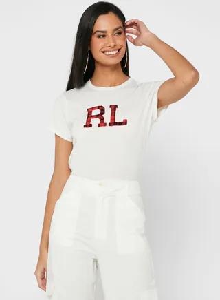 Round Neck Graphic Top