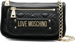 Logo-Lettering Quilted Bag