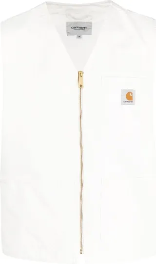 V-neck organic-cotton vest