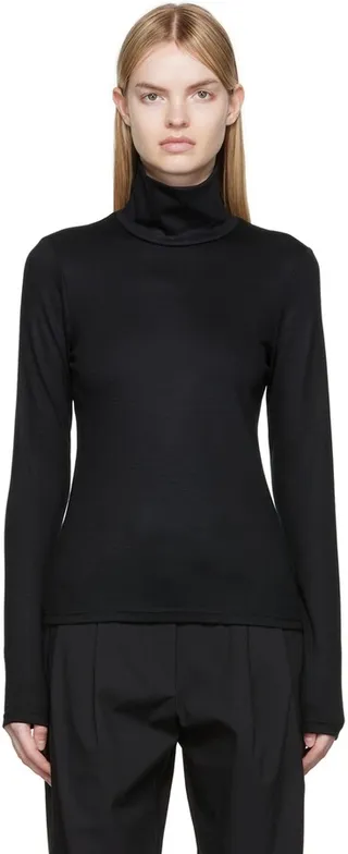 Esse Studios Black Merino Turtleneck