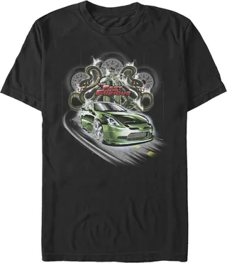 Men's Fast & Furious Snake Speedometer T-Shirt - Black - X Large
